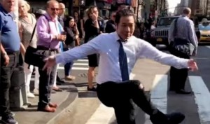 YouTube sensation Q Park’s impromptu dance videos will get you ROFL-ing, New Yorkers give him strange looks